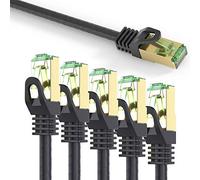 conecto CC50455 Cable de red Ethernet RJ45 (S / FTP, PIMF, CCA AWG26 / 7), con cable bruto Cat7, 20,0m (5+1 gratis), negro