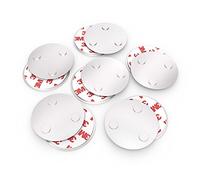 conecto CC50473 Soporte magnético Cierre magnético universal magnético para detector de humo Detector de alarma Detector de humor (Conjunto de 6 piezas)