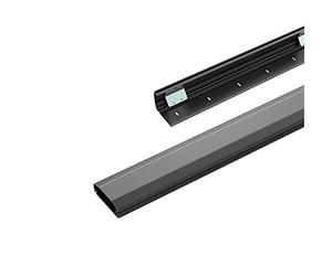 conecto conducto para Cables de Aluminio con 1x Cinta Adhesiva 3M de 40 cm como Accesorio, 0,50 m, Negro