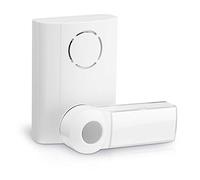 conecto Conjunto de Timbre inalámbrico, botón y Timbre, Alcance de 100 Metros, 36 Tonos de Llamada, inalámbrico, Funciona con Pilas, Blanco