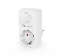 conecto socket dimmer, adaptador dimmer con control de luminosidad para fuentes de luz regulables como LED, lámparas halógenas, bombillas, blanco