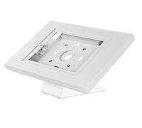 Conecto Soporte de mostrador para Tableta, con Carcasa de Acero para Tab A 10.1 (2019)/ Tab A7/ S6 Lite 10.4/10.5"/11 y iPad 5/6/7/8/9/ iPad Air 9.7"/ 10.5"/10.9 "/iPad Air 9,7"/10,5"/11, Blanco