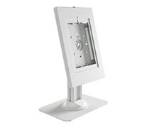 Conecto Soporte de mostrador para Tableta, con Carcasa de Acero para Tab A 10.1 (2019)/ Tab A7/ S6 Lite 10.4/10.5"/11 y iPad 5/6/7/8/9/ iPad Air 9.7"/ 10.5"/10.9 "/iPad Air 9,7"/10,5"/11, Blanco