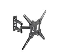 conecto Soporte de pared para televisor, soporte universal inclinable y giratorio con brazo articulado, máx. VESA 400 x 400 mm, para modelos planos y curvados de 23 a 55 pulgadas de hasta 30 kg, color