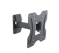 conecto, Soporte de Pared para TV de hasta 42 Pulgadas, inclinable (+3°/-10°), Giratorio (+/-90°), Extensible máximo 20,5 cm, hasta VESA 200, Capacidad de Carga: 25,0 kg, Negro