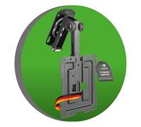 Conecto Soporte de Techo para televisores, Adecuado para 19-43 Pulgadas, Plegable, Ajustable en Altura, Giratorio, inclinable, hasta VESA 200x200, Negro