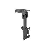 Conecto Soporte de Techo para televisores, Apto para 13-27 Pulgadas, Plegable, Regulable en Altura, Giratorio, inclinable, hasta VESA 100x100, Negro