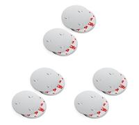 conecto, Soporte magnético, Accesorio magnético, de Uso Universal, magnético y con Taladro, Adecuado para detectores de Humo, 60 mm, Juego de 2 (Paquete de 3)