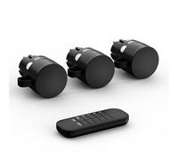conecto toma de corriente con mando a distancia para exterior, 2300 W, 230V, 1 x toma de corriente con mando a distancia por radio, juego para exterior, IP44, ahorro de energía, 30m de alcance, negro