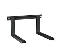 conecto Universal/Soporte para microondas para Montaje en Pared, Soportes Ajustables en Longitud (38,5-53,5 cm), Ancho de Soporte 43 cm, Capacidad de Carga máxima 35,0 kg, Negro