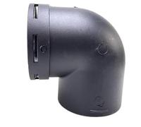 Conector acodado en forma de L de 60 mm/75 mm for salida de ventilación de aire, conducto de calentador diésel, tubo de conducto de plástico duradero(60mm)