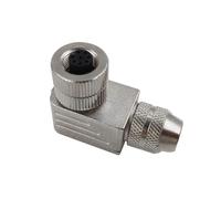 Conector acodado M12, tira metálica blindada de 90 grados, Sensor de orificio de 4 pines, 5 pines y 8 pines, 1 Uds.(5pin Female)