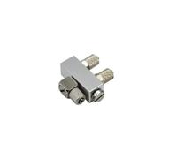 Conector acodado recto de M5-4mm, 3 canales/4 canales, conexión de vía de aceite multicilindro for excavadora hidráulica de control remoto 1/14, piezas de coche(Without hole)