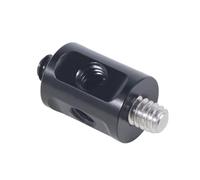 Conector adaptador de aluminio de 1/4 para aparejo de fotografía, fibra de carbono, varilla de 15 mm