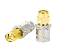 Conector adaptador de disco RF Q9 BNC a SMA macho y hembra, terminales de cable de 50ohm, cobre, latón, niquelado, SMA a BNC, 2 uds.(Type4-2PCS)