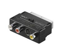 Conector adaptador de euroconector, scart (21-pin), negro ? eurocone
