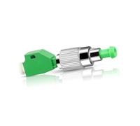 Conector adaptador de fibra óptica FC/APC macho a LC/APC hembra SM 9/125, 1 paquete