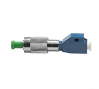 Conector adaptador de fibra óptica FC macho a LC hembra, acoplador de brida de modo único compatible con medidor de potencia óptica y localizador visual de fallas, construcción de metal ABS de baja