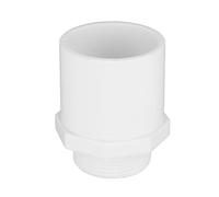 Conector adaptador de instalación de tuberías de PVC, alto flujo, duradero, ligero para invernadero, granja, riego agrícola, piscina, suministro de agua hortícola, acuicultura (Rosca macho G1)