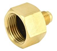Conector adaptador de latón R134A, depósito refrigerante R32, aire acondicionado W21 a 1/4SAE