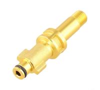 Conector adaptador de latón resistente para limpiador de alta presión (G) | Construcción de latón macizo, piezas de acero inoxidable, resistente a la corrosión, se adapta a la mayoría de lanzas