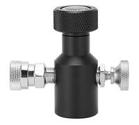 Conector adaptador de recarga de CO2 profesional Aleación de aluminio negro G1 2 14 rosca con enchufe rápido hembra de 8 mm para fabricante de refrescos y dispensador de bebidas