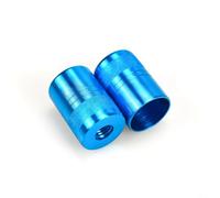 Conector adaptador de red de aterrizaje de caña de pescar de metal para accesorios de aparejos de bricolaje, enlace seguro, amarillo y azul, tamaños de 9 mm a 18,5 mm (azul 10,5 mm)