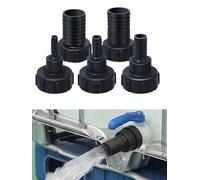 Conector adaptador de tanque IBC de latón con rosca gruesa (S60 x 6) para tanques de agua, bolsas de mano, accesorios de tambor, 12 o 20 o 25 o 32 o 38/50 mm, 1 pieza (50 mm)