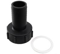 Conector adaptador de tanque IBC de latón con rosca gruesa (S60 x 6) para tanques de agua, bolsas de mano, accesorios de tambor, 12 o 20 o 25 o 32 o 38/50 mm, 1 pieza (38 mm)