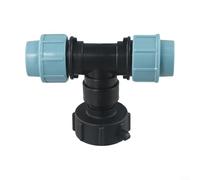 Conector adaptador de tanque IBC S60x6 rosca gruesa a 20 mm, 25 mm, 32 mm, accesorio de tubería de polietileno para manguera de jardín, tanque de combustible, plástico, fácil de instalar, salida en T