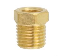 Conector adaptador de tubería de latón de metal, 1 pieza con varias roscas NPT 1/8NPT, 1/4NPT, 3/8NPT, 1/2NPT para conexiones de tubería duraderas (1/8NPT-1/4NPT)