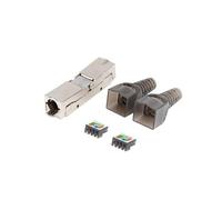 Conector Adaptador LANBERG 2x RJ45 Cat6a FTP Plug 8P8C Tool-Less