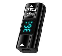 Conector adaptador USB tipo C hembra para extensión, carcasa ABS con soporte bidireccional, transferencia de alta velocidad, USB A hembra a USB C hembra, enchufe compacto para PC y portátil