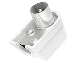 Conector angular coaxial (Clavija coaxial, Acodado (90°))