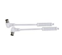 Conector antena TV DCU 391100 90 grados M-H con filtro LTE blanco