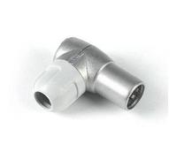 Conector antena tv macho acodado blindado