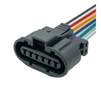 Conector Arnés Bobina Compatible Con Mitsubishi Para Outlander Para EVO MG640547-5 7223-7865-30 Distribuidor Encendido 6 Pines Conectores De Cable Eléctrico Enchufe Arnés Cables