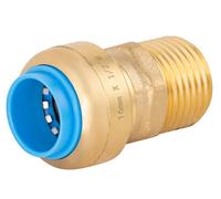 Conector Automático Universal Ø16 mm | Macho 1/2" | Sistema PUSH-FIT | Conexión Rápida y Segura | QUICK PLOMBERIE
