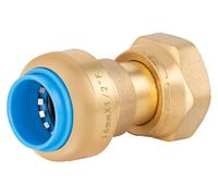Conector Automático Universal Ø16 mm |tuerca libre Hembra 1/2" | Sistema PUSH-FIT | Conexión Rápida y Segura | QUICK PLOMBERIE