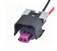 Conector Automóvil Compatible Con Buick 2P Arnés De Cables De La Válvula Solenoide De Los Conectores Automotrices 15490464 135133141(Red Female)