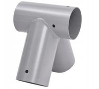 Conector balancín 90°, pieza de conexión de 100 mm de diámetro de chapa de acero pulverizada para columpio de jardín, forma triangular estable en forma de A con orificios de montaje de 10 mm de