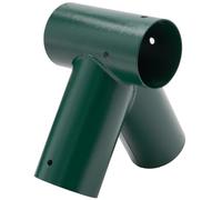 Conector balancín 90°, pieza de conexión de 100 mm de diámetro de chapa de acero pulverizada para columpio de jardín, forma triangular estable en forma de A con orificios de montaje de 10 mm de