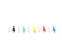 Conector Banana apilable de 4mm, 5 uds., conector tipo Banana aislado de seguridad en 5 colores, 1000V máximo 25A para sondas de cables de prueba multímetro