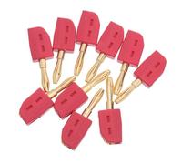 Conector Banana de 4mm 10 Piezas sin Soldadura | Desconexión Rápida, Instalación sin Herramientas, ABS y Metal, Rojo, Compatible Cable de Altavoz y Subgraves