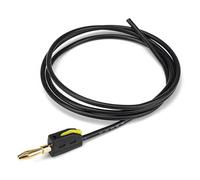 Conector banana de conexión rápida 4 mm con cable, latón chapado en oro, conector alimentación/altavoz apilable, 1 m o 5 2, mm²(Noir,1 Meter)