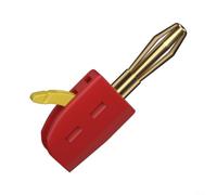 Conector Banana de conexión rápida de 4 mm Chapado en oro 32A de alta corriente para instrumento de prueba de potencia y medición eléctrica (rojo)