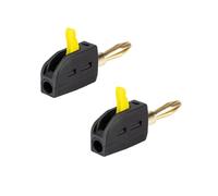 Conector Banana Jacks de 4 mm 32 A de capacidad, chapado en oro, conectores banana