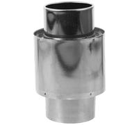 Conector Bloqueador de Ventilación Gas Calentador a de Agua | Acero Inoxidable Plata, Superficie Lisa, Instalación Sencilla y Segura