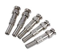 Conector BNC con resorte giratorio sin soldadura de 5 piezas para c?mara CCTV coaxial RG59