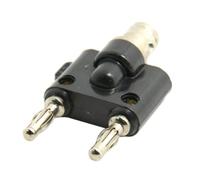 Conector BNC de conexión doble jack hembra a dos machos, de ChenYang